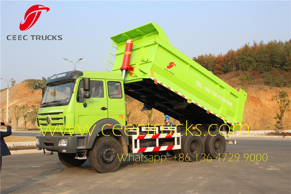 beiben 2538 tipper truck with T type cargo box