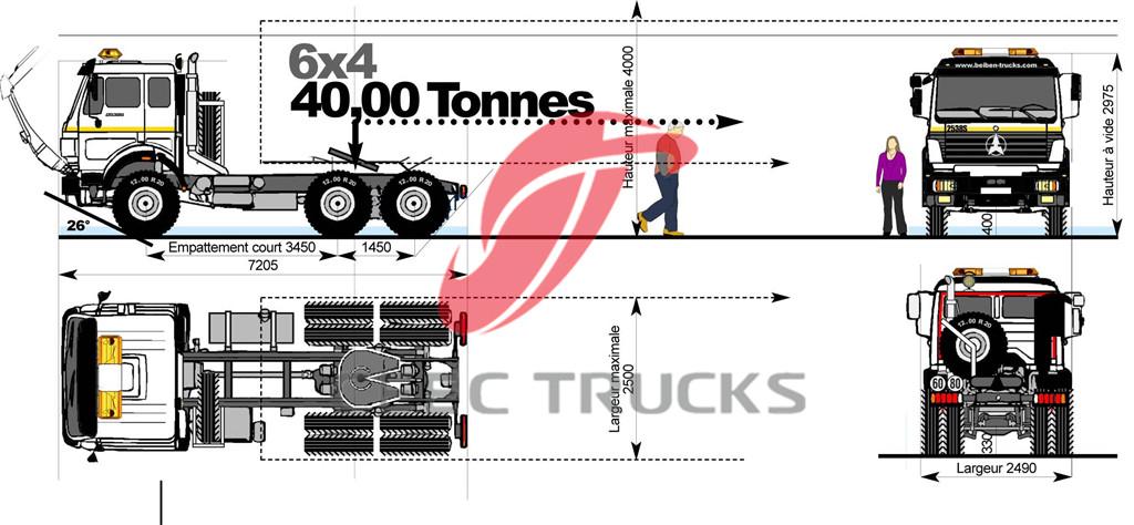 beiben 2538 V3 tractor head supply