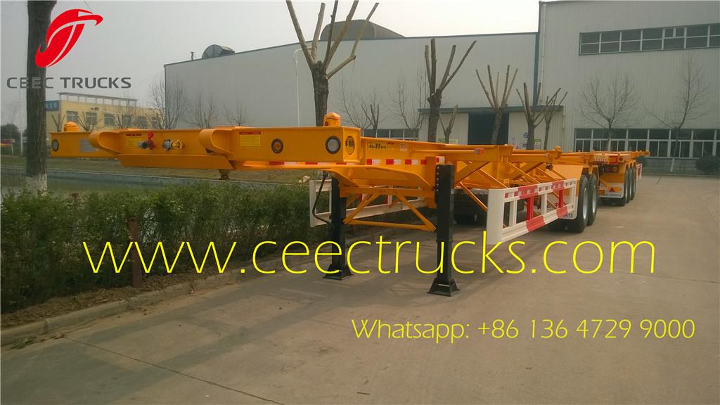 40 FT skeleton bogie suspension semi trailer