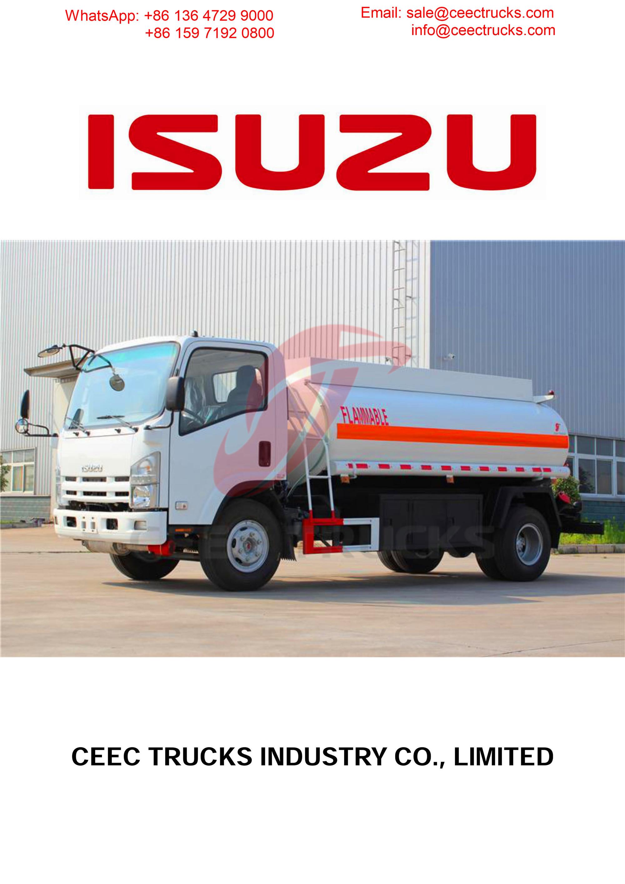 isuzu 5000liters fuel truck export Dubai