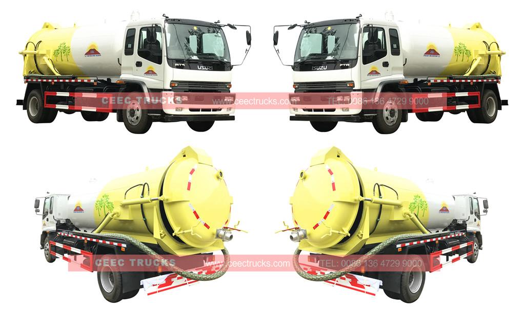 ISUZU 10cbm vacuum suction truck