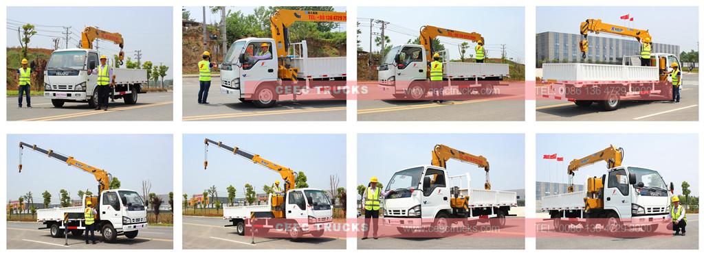 CEEC Engineers testing boom crane trucks before delivery