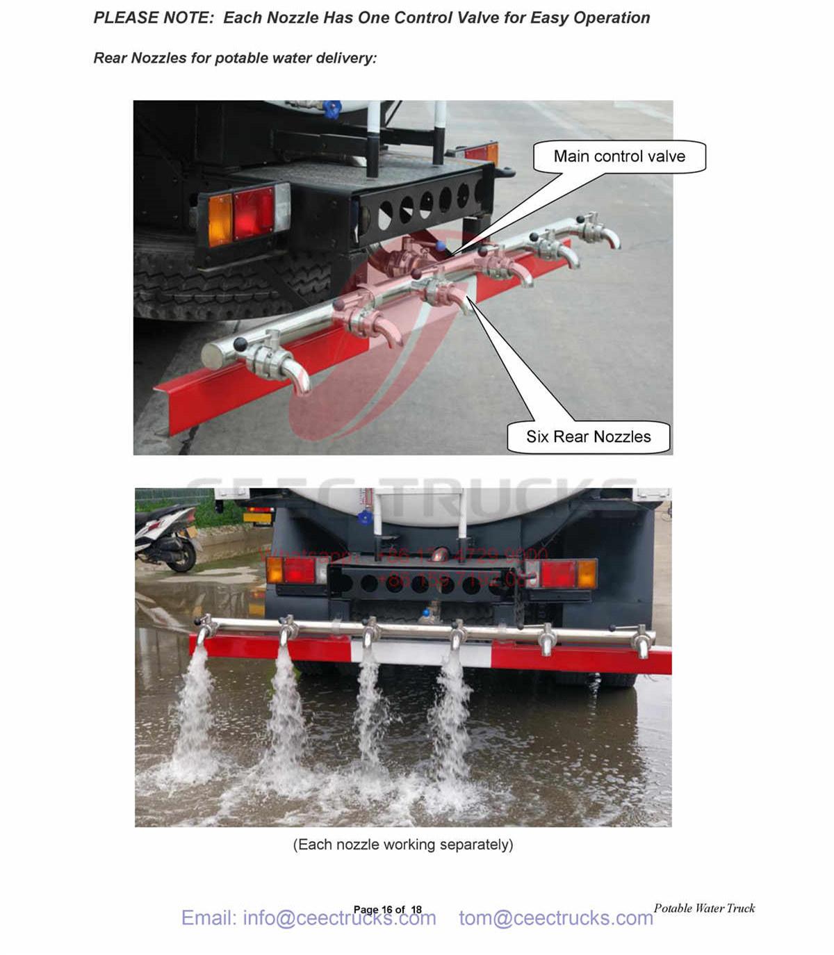 Antigua and Barbuda--ISUZU 9000Liters Drinker Water Bowser manual