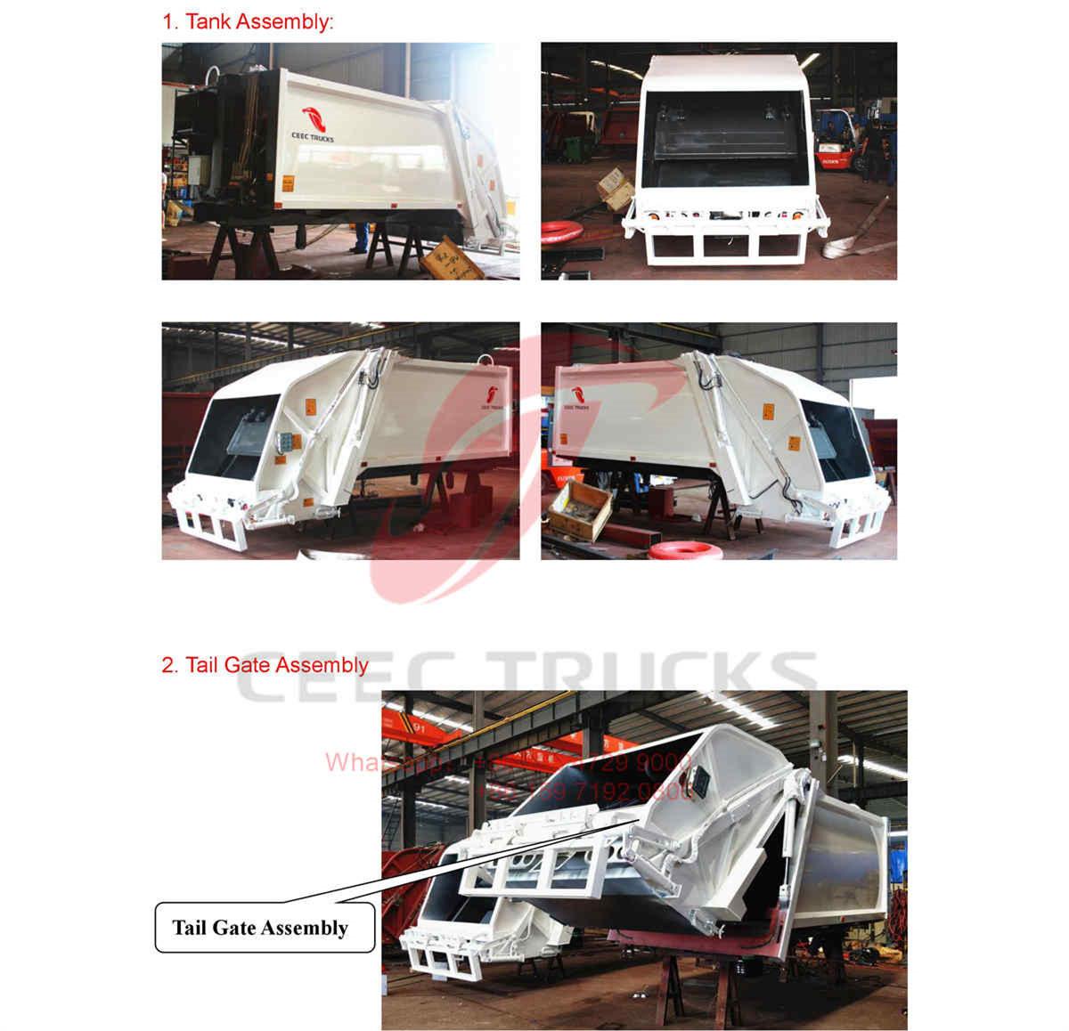 Chile--8CBM garbage compactor superstructure