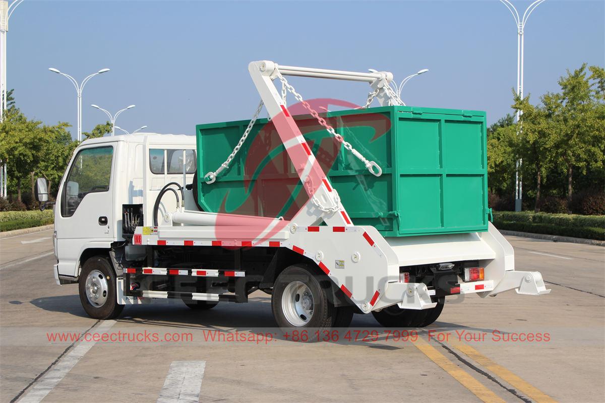 ISUZU 6 CBM swing arm refuse truck