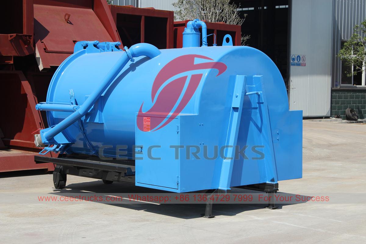 Customized vacuum sewage tank upper body for ISUZU chassis