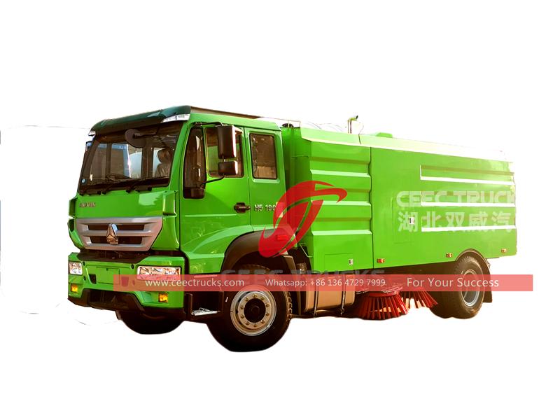 howo 5 cbm road sweeping truck 