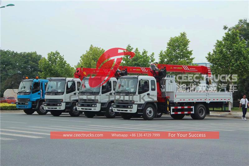 ISUZU ftr crane truck