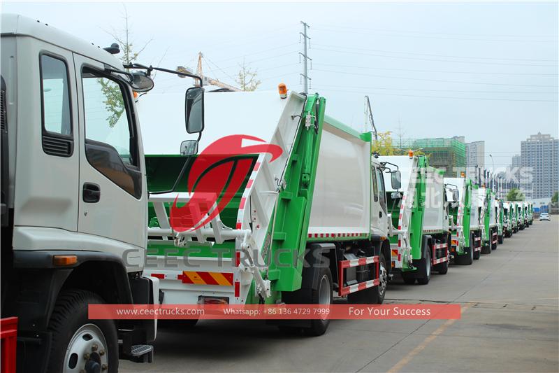 isuzu garbage compactor truck