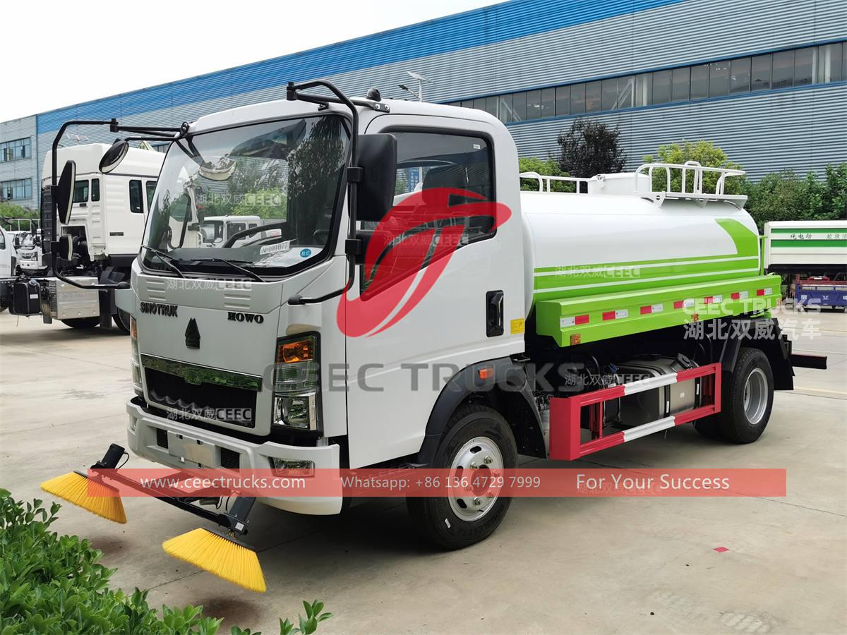 HOWO 6 wheeler 5CBM water sprinkler truck for sale HOWO 6 wheeler 5CBM water sprinkler truck for sale