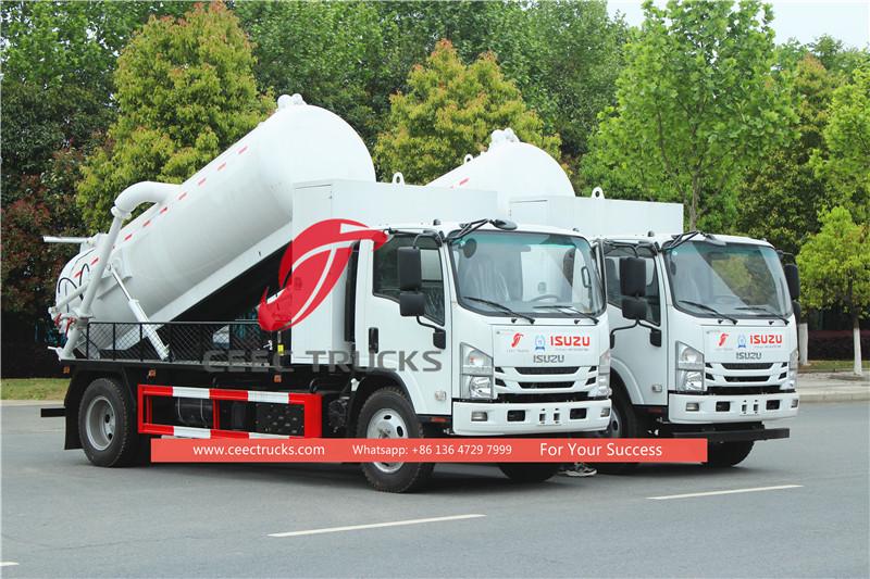 Isuzu sewer suction truck