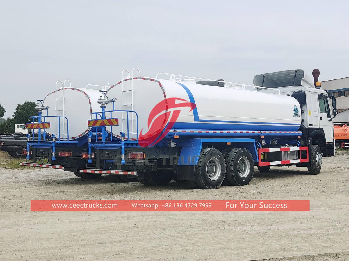 Hot sale HOWO 6Ã—4 water transport trucks for Africa