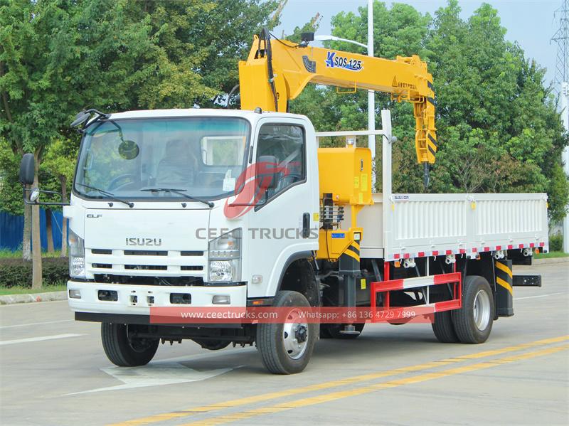 ISUZU 4X4 NPR crane truck