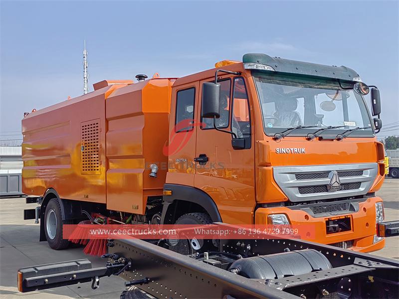 Howo mechnical sweeper truck