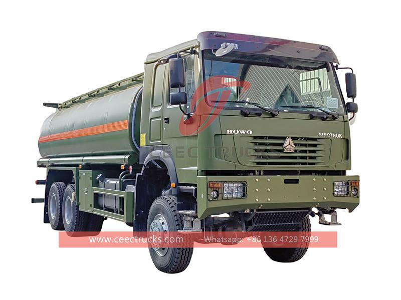 HOWO 6x6 fuel delivery tanker truck