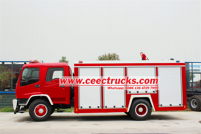 Isuzu FTR dry Powder/nitrogen fire truck