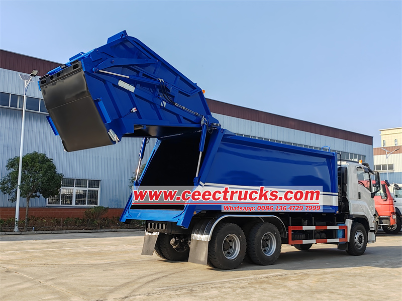 Philippine 20cbm rear loading garbage truck Isuzu