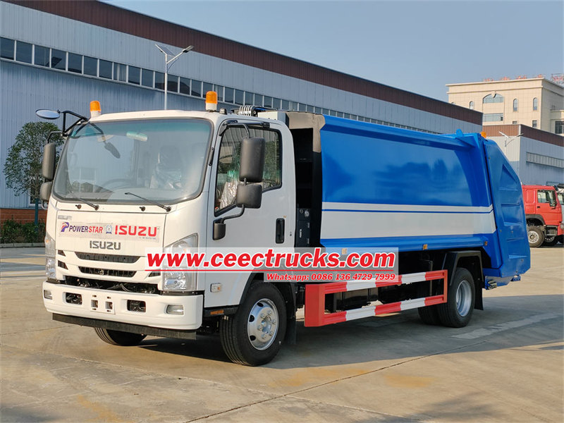 ISUZU NPR 10CBM rear loader truck