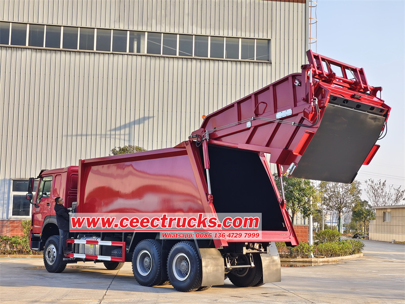 HOWO 6X4 heavy waste compression truck