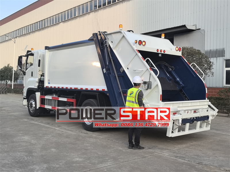 Isuzu garbage compactor truck 16cbm