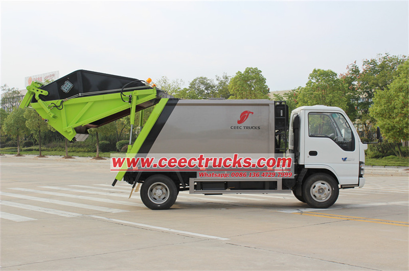 ISUZU NKR garbage rear loader truck