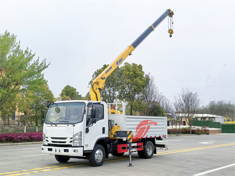ISUZU ELF cargo truck with 5tons crane ISUZU ELF cargo truck with 5tons crane