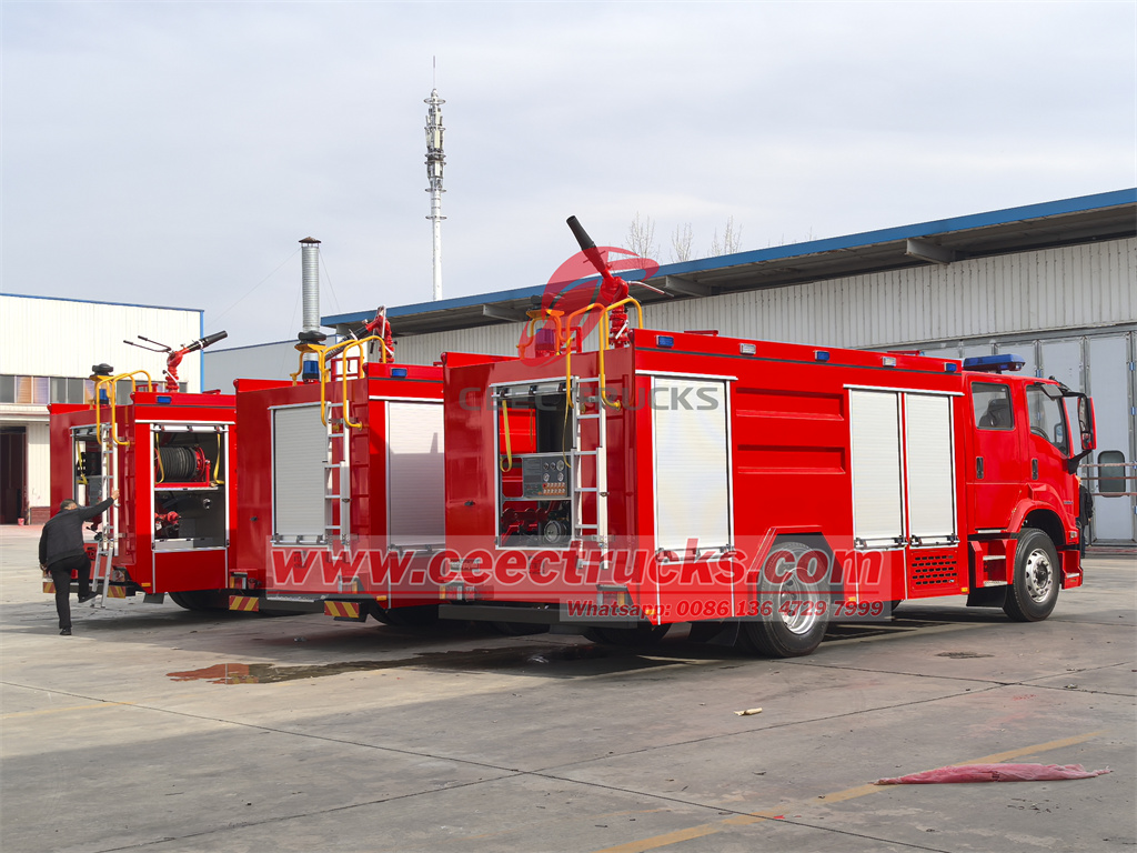 Isuzu 205HP fire engine tanker truck