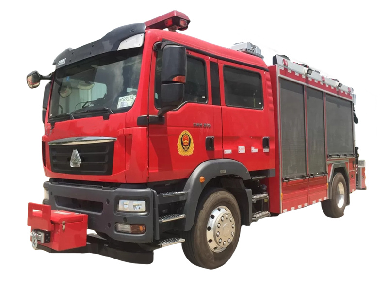 Howo 4x2 emergency lighting fire truck Howo 4x2 emergency lighting fire truck