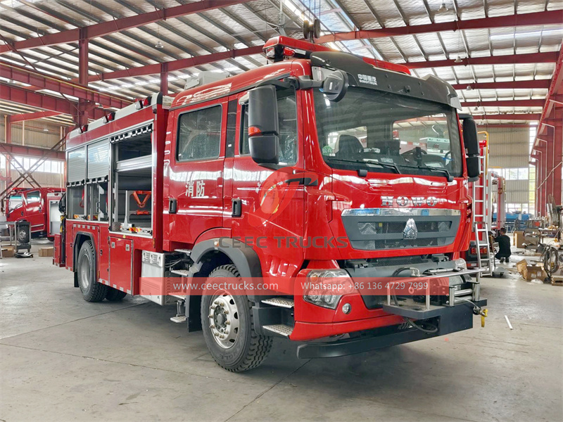 Howo 4x2 emergency lighting fire truck Howo 4x2 emergency lighting fire truck