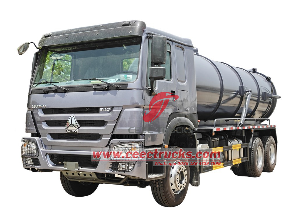 HOWO 18000L suction tanker truck