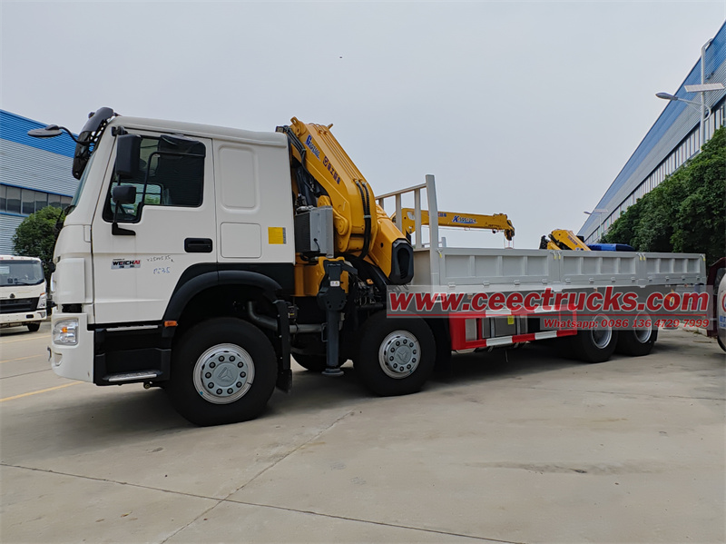 howo 380HP engine knuckle crane truck