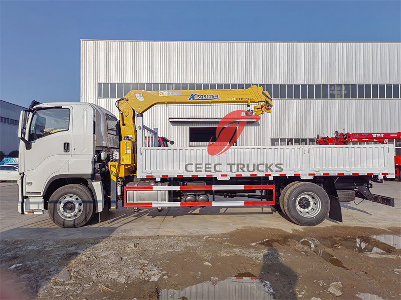 Isuzu FVR boom truck 10tons crane 