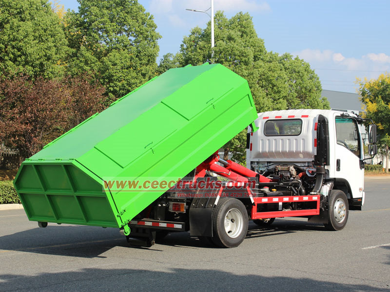 ISUZU 6 ton hooklift truck test