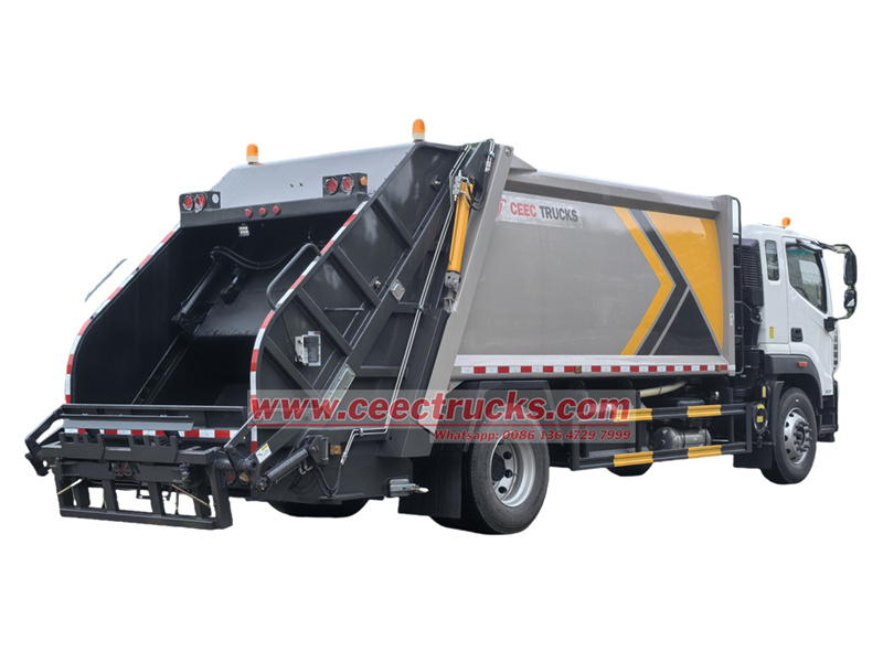 FOTON 16cbm trash compactor trucks rear view