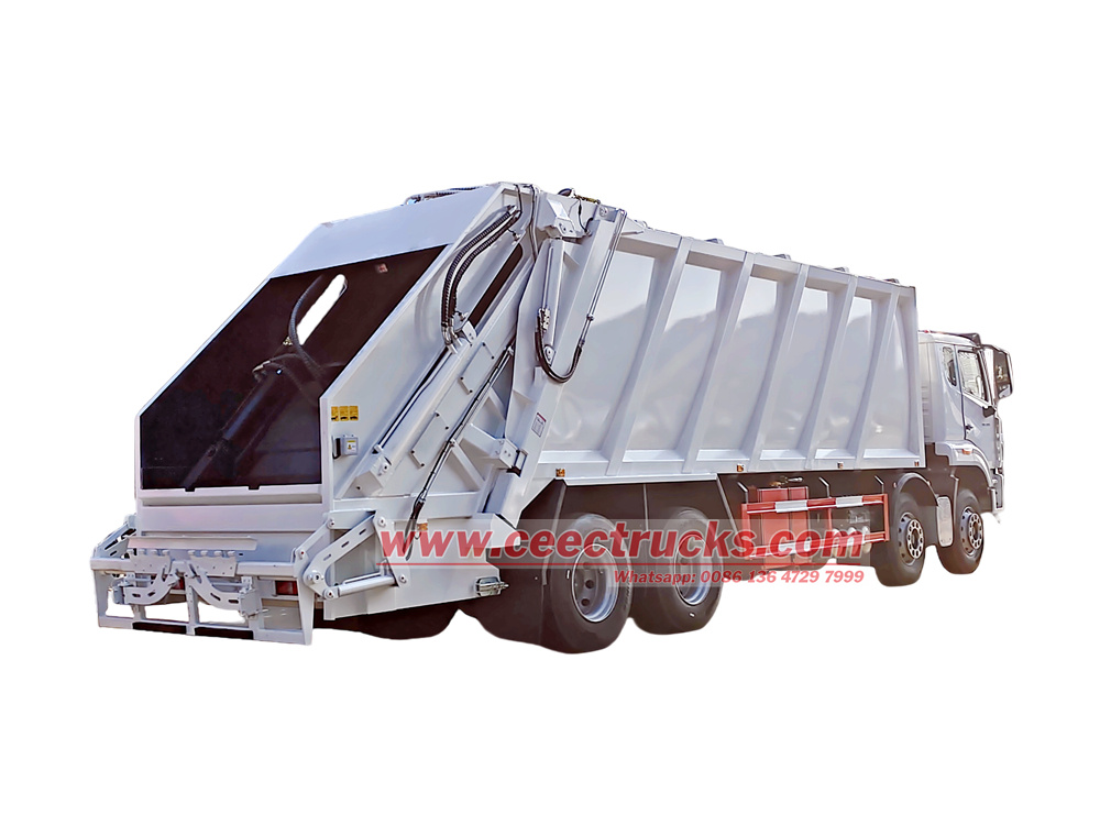 HOWO NX 8x4 35cbm rear lifting garbage truck