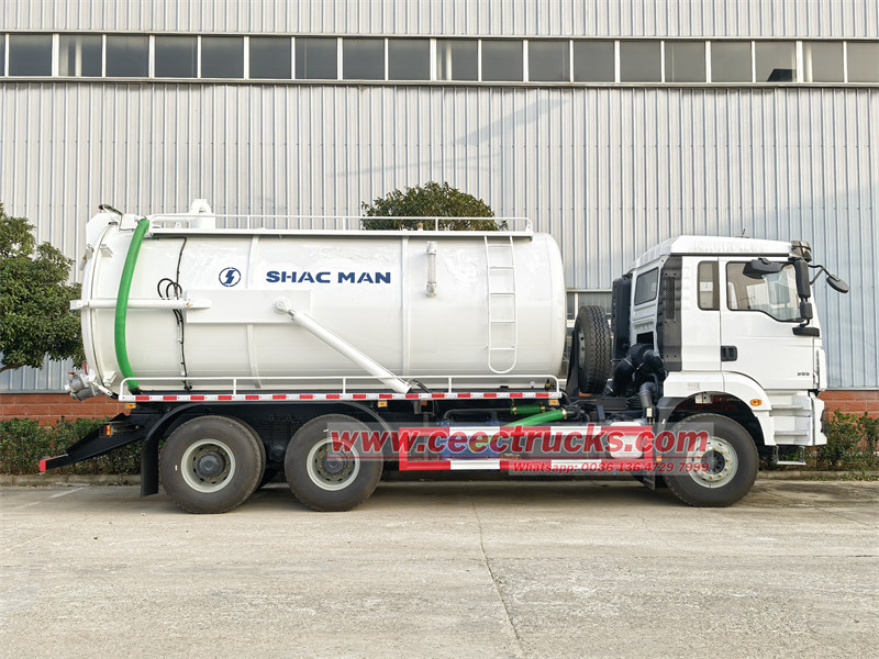 Shacman 20000L vacuum sewer tanker truck