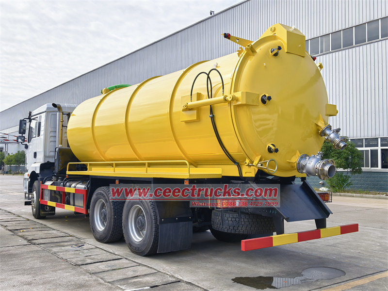 Shacman 18000L vacuum sewer tanker truck
