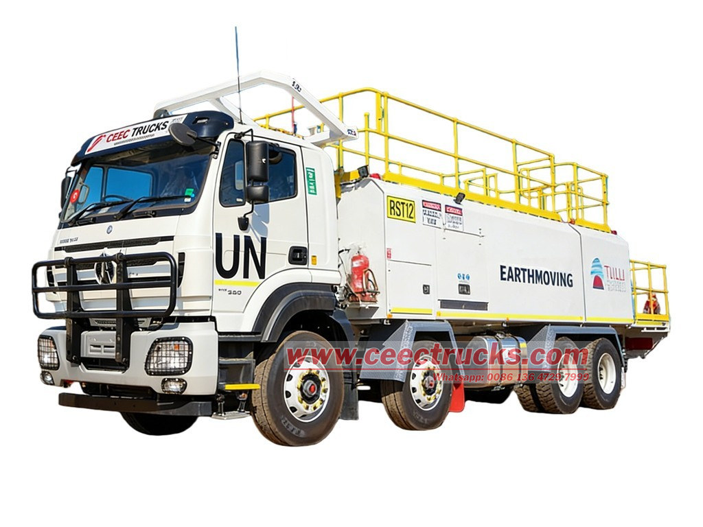 Beiben 4142 offroad 8x8 lube service truck