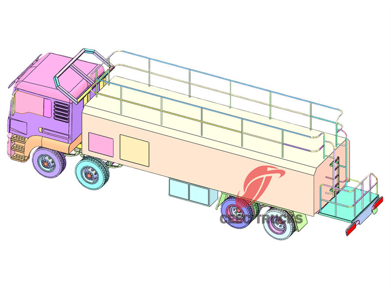 Beiben 4142 lube service vehicle drawing