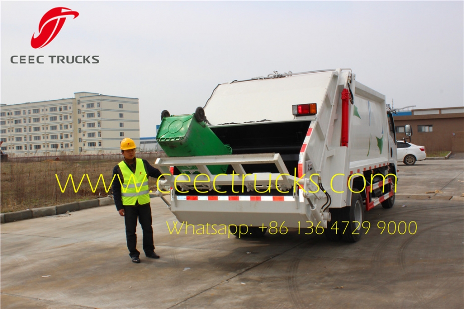 china best 5 CBM trash compactor trucks