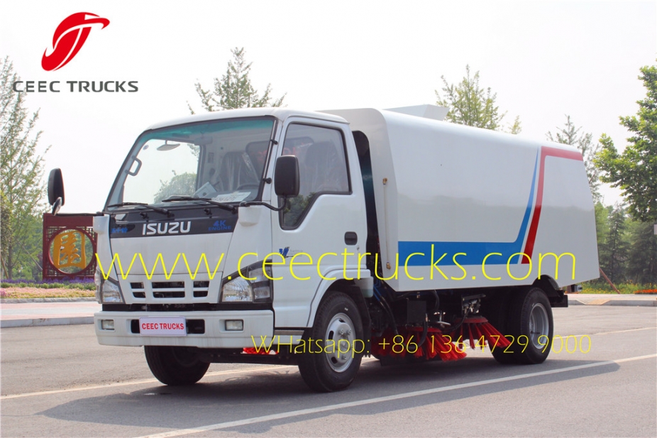 best isuz 4 CBM road sweeper truck