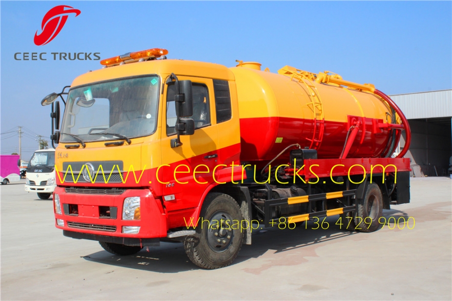 best dongfeng 10 CBM vacuum suction truck