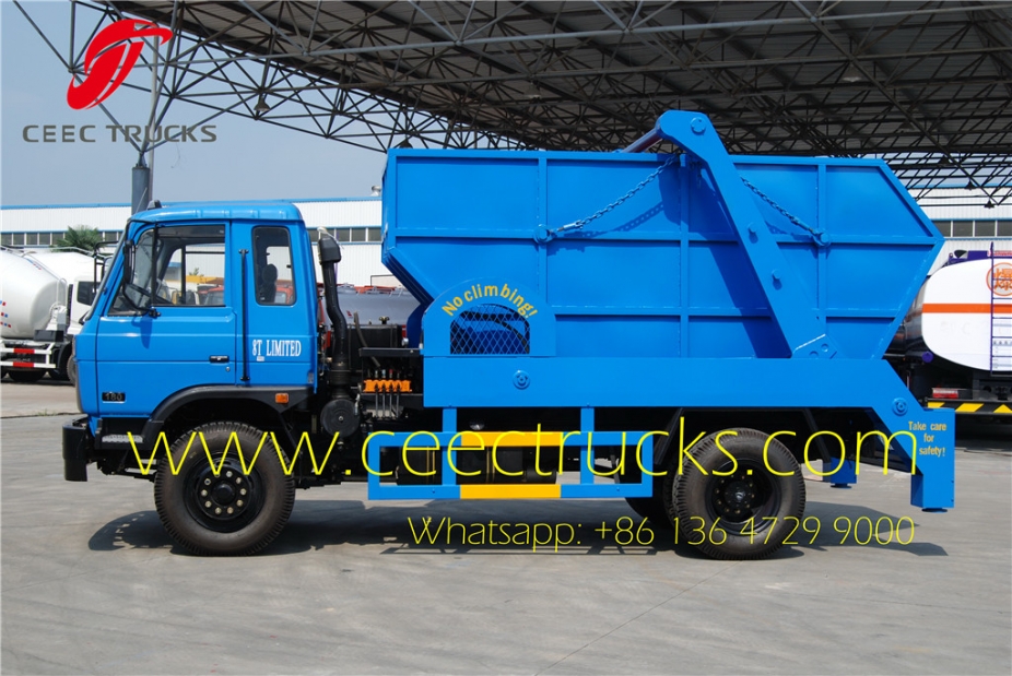 best dongfeng 10 CBM skip loader truck