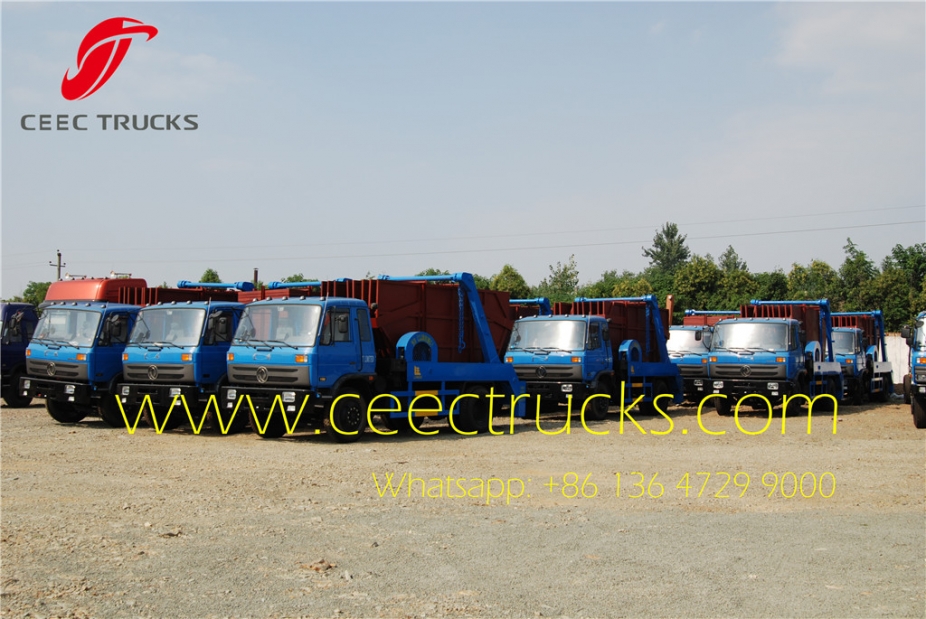 best dongfeng 10 CBM skip loader truck