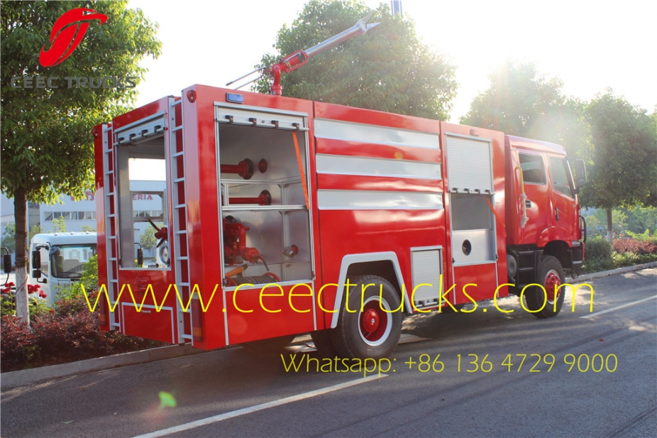 Kenya FAW brand 8000 liters firefighting trucks