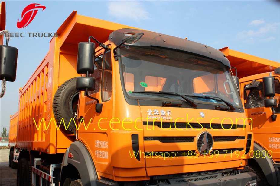 beiben 2538 tipper drawing north benz 6*4 dumper trucks