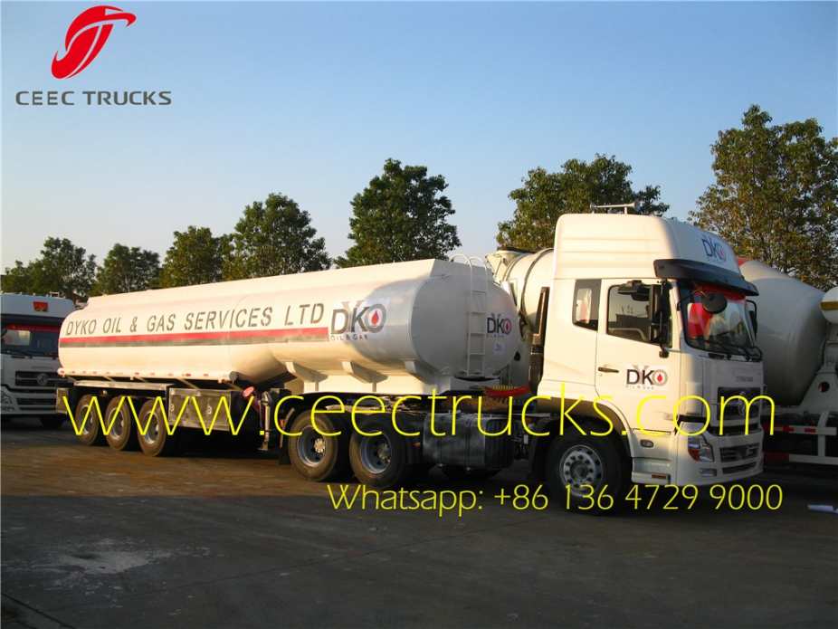 2016 newly 35CBM fuel tanker semitrailer export Nigeria