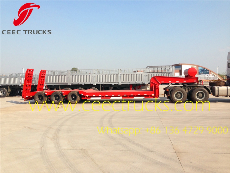 60 T heavy 3-axle low bed semitrailer