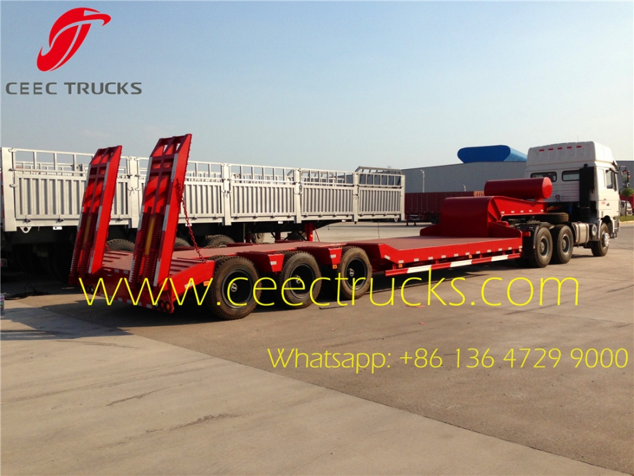 60 T heavy 3-axle low bed semitrailer