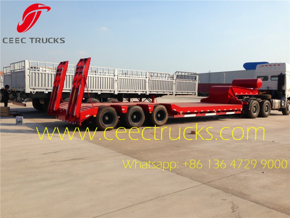 60 T heavy 3-axle low bed semitrailer